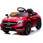 Bērnu elektroauto Mercedes GLA45 (Sarkans) - ādas sēdeklis, mīksti riteņi